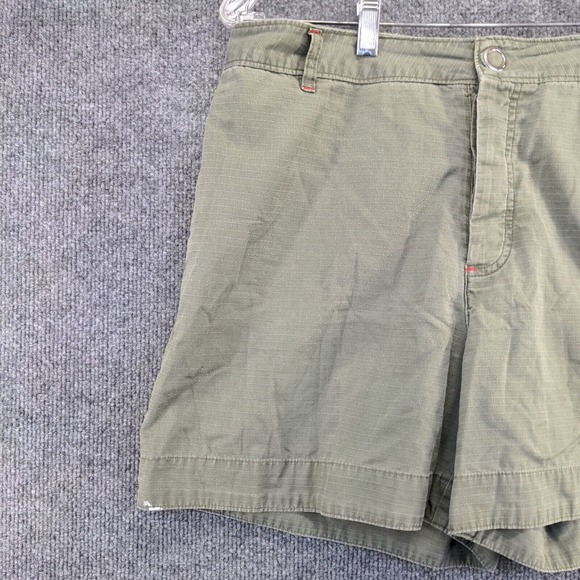 GAP Factory Store Women's Chino Shorts Green Size 12 100% Cotton Slash Pockets - Picture 7 of 12